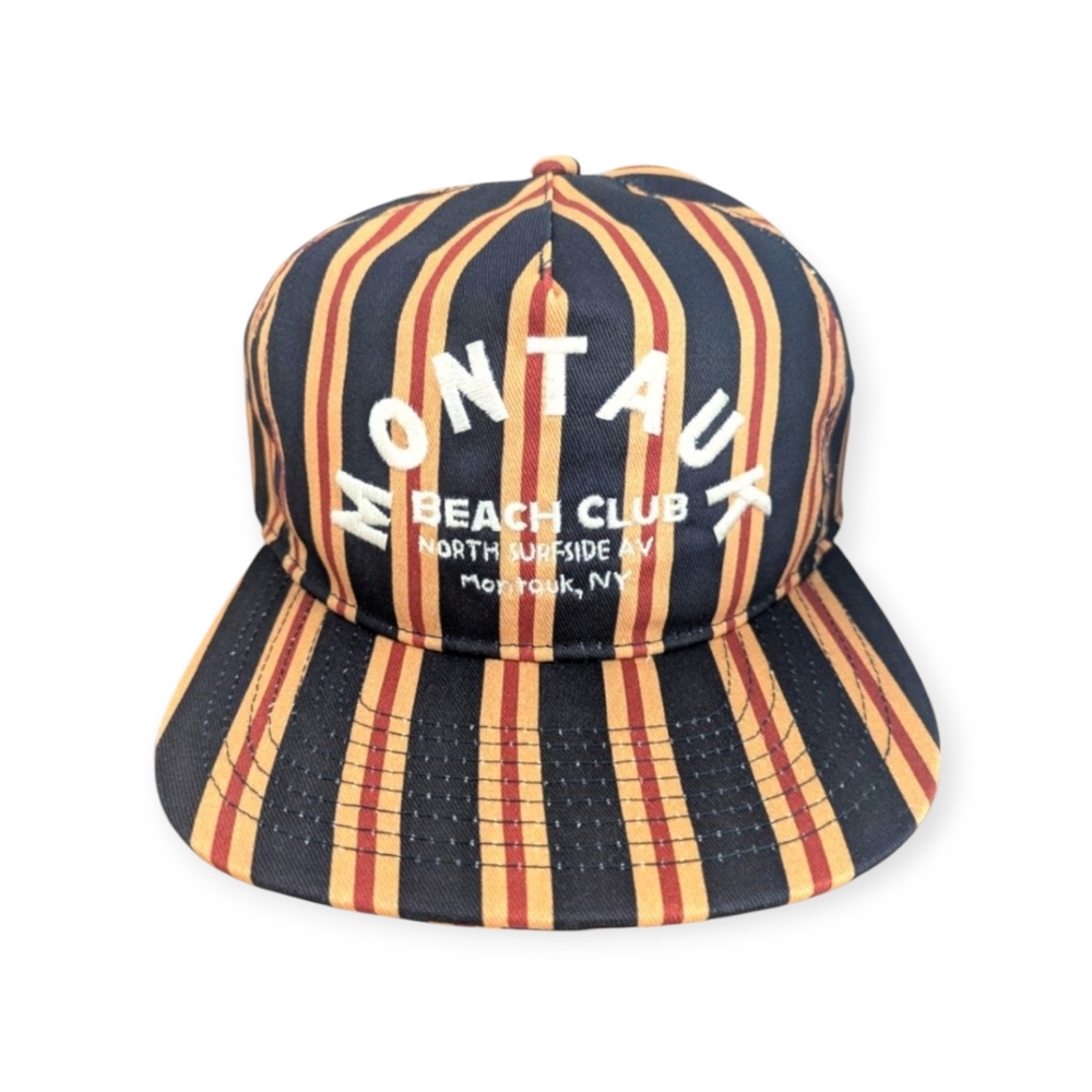 Coney Island Picnic Striped Montauk Baseball Hat Cap